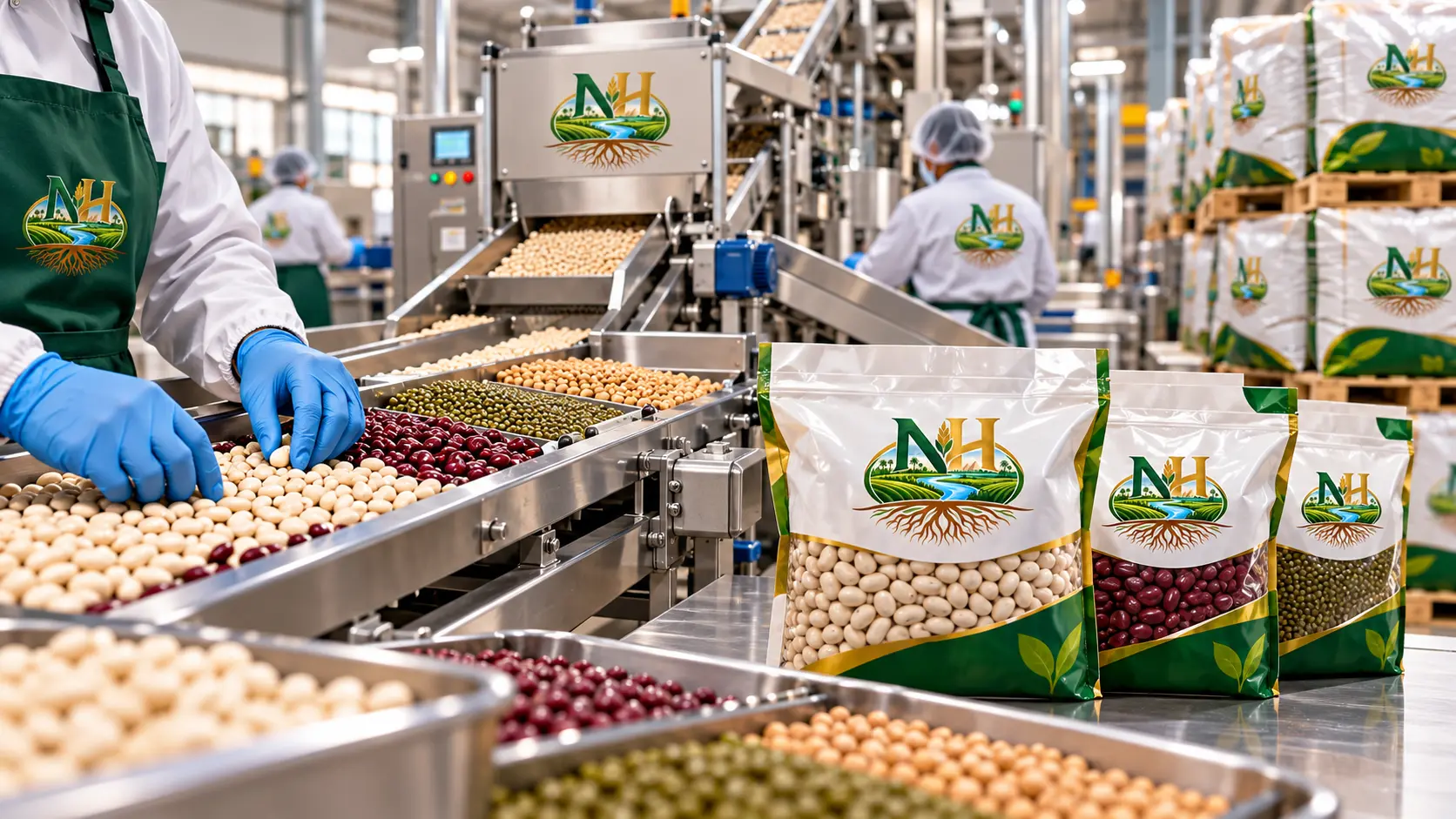 فرز وتعبئة وتجهيز المحاصيل الزراعية في Nile Harvest