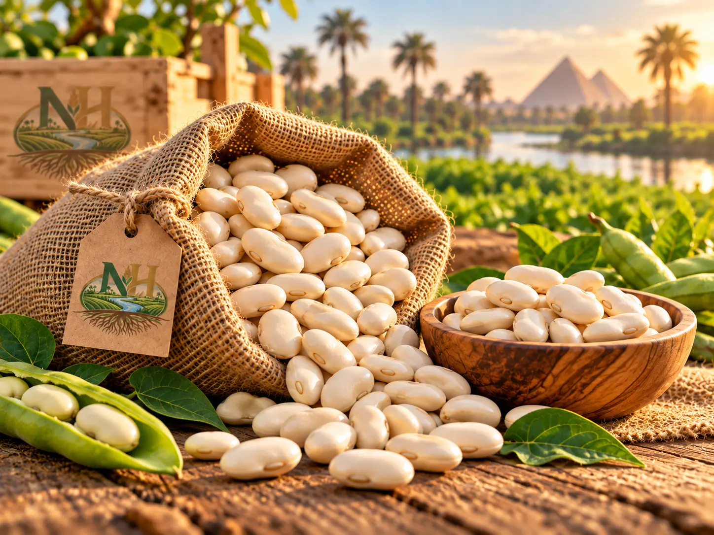 فاصوليا بيضاء مصرية للتجهيز والتصدير